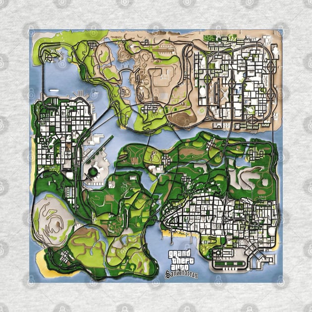 Gta San Andreas Map by Pliax Lab